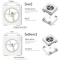 DC5V WS2812B Individually Addressable 5050 RGB Led Strip WS2812 Smart Pixels Led Light Black White PCB Waterproof IP30/6