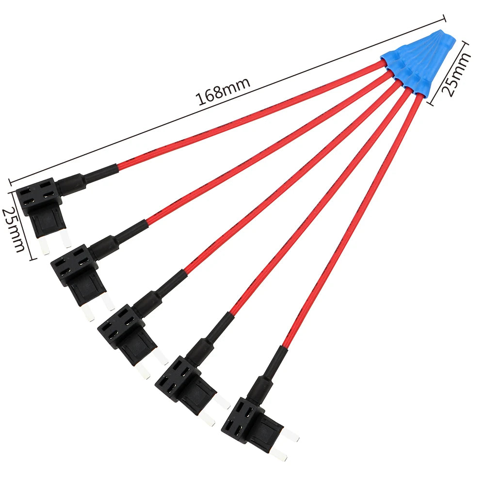 24V 12V Car Fuse Blades Holder Circuit Adapter Protector Splitter ATM APM Tap Micro Connector Truck Automobile Accessori