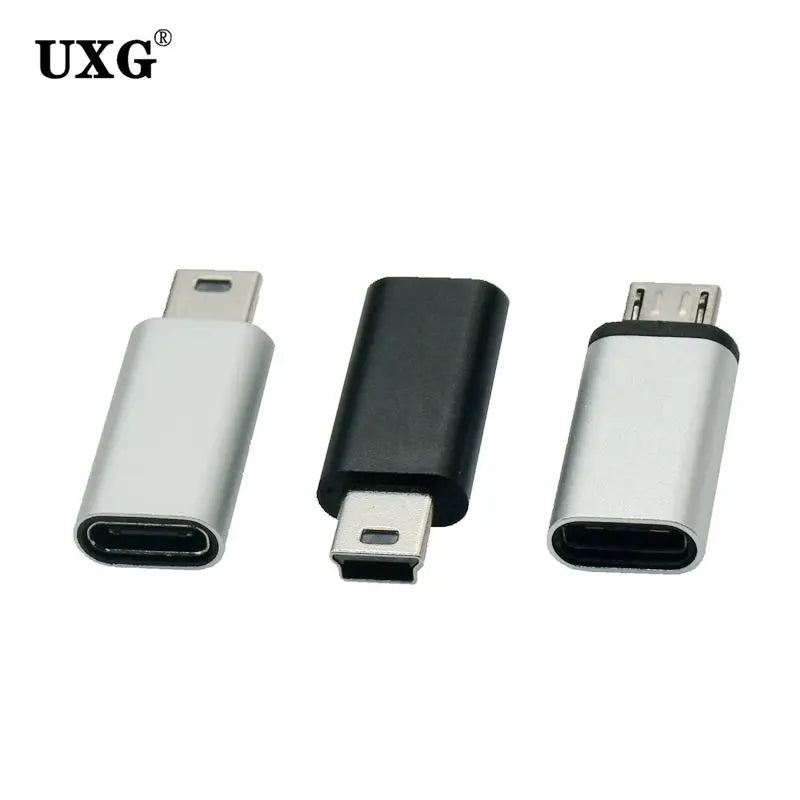 USB C to Mini USB Adapter Type C Female to Mini Micro 5pin USB Male Connector for GoPro MP3 Players Dash Cam Digital Cam