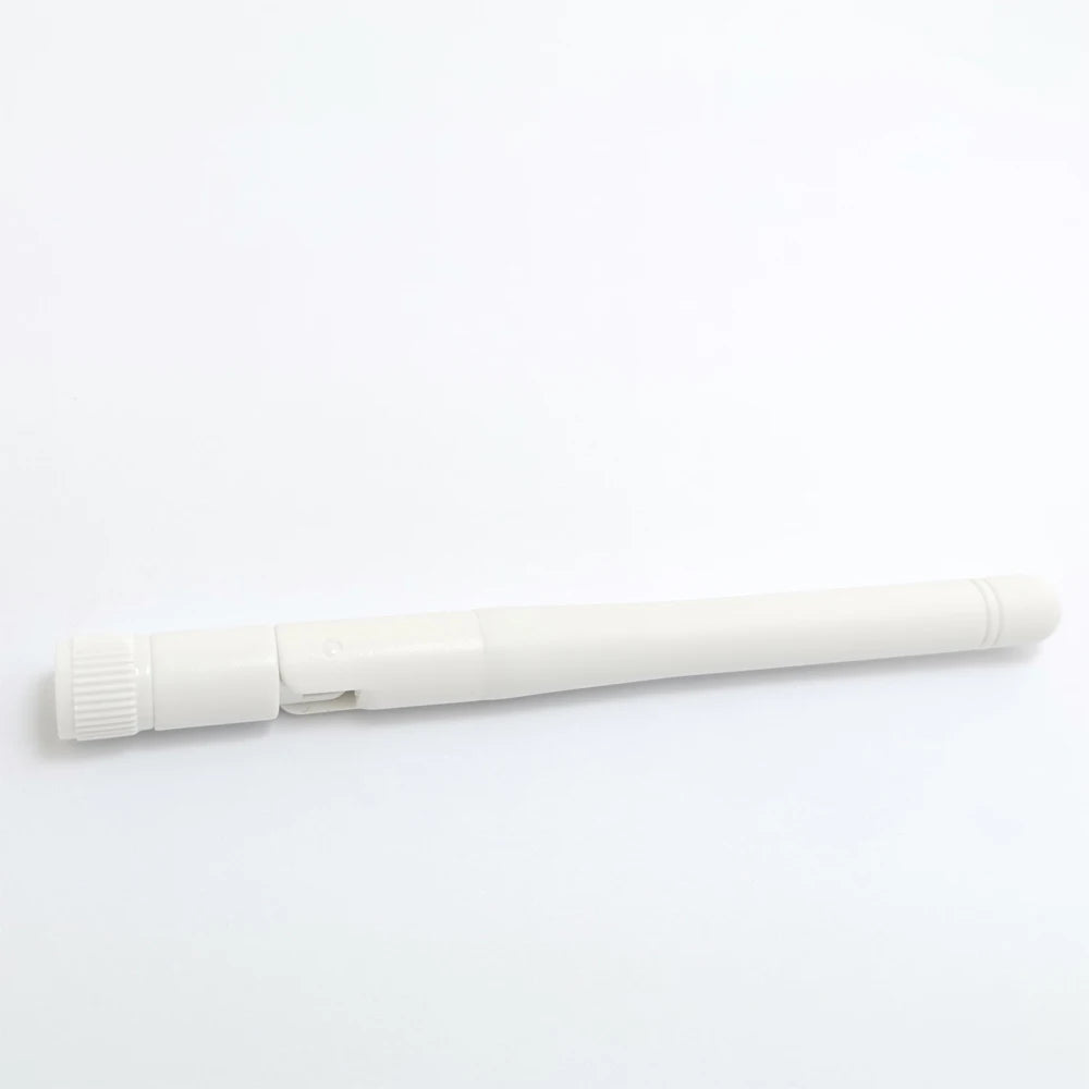 JIENUO CCTV Camera Accessorie 2.4G White Wireless Antenna External Network Booster WLAN RP-SMA Connector Support Router 