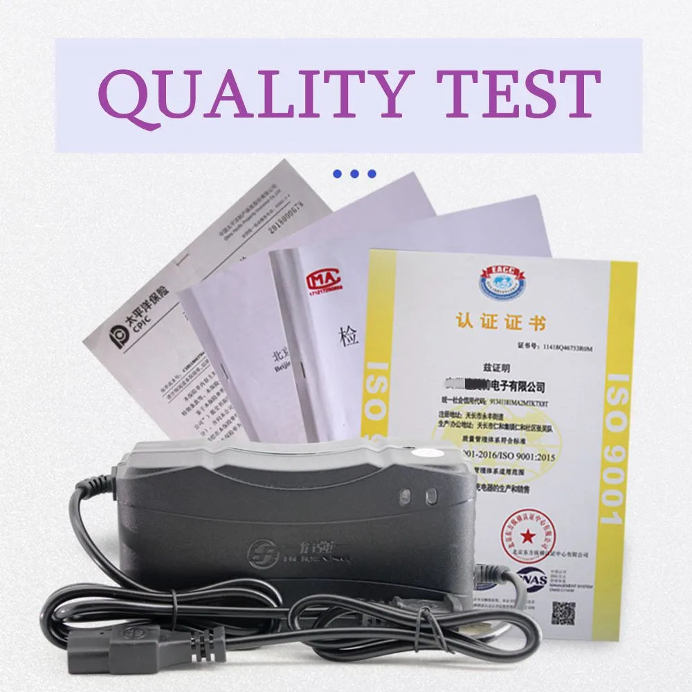 48V/60V/72V 2.8A Smart Lead Acid Battery Charger EU Plug AC 220V For AGM VRLA Gel Dry Wet Accumulator 20AH 14AH 12AH