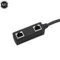 RJ45 1 Male To 2/3 Female LAN Ethernet Socket 2/3 Port Splitter Ethernet Cable Networking Extender Cable Adapter Accesso