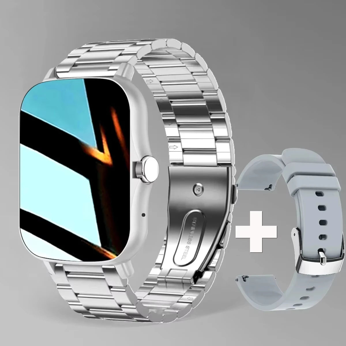 LAXASFIT 2025 New Smart Watch for Men Women Gift Full Touch Screen Sports Fitness Watch Bluetooth Call Digital Smartwatc