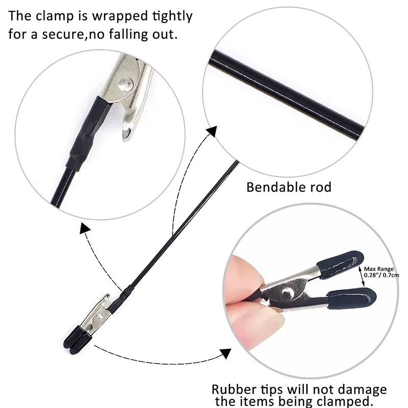 Soldering Third Hand with Strong Magnetic Base, Flexible Arms PCB Holder for Electronics Repair ÔÇô Alligator Clip Weldi