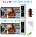 Universal Power Adapter EU/US/UK Plug 24V AC Transformer Charger For Ring Wifi Smart Camera Video Doorbell Intercom Door