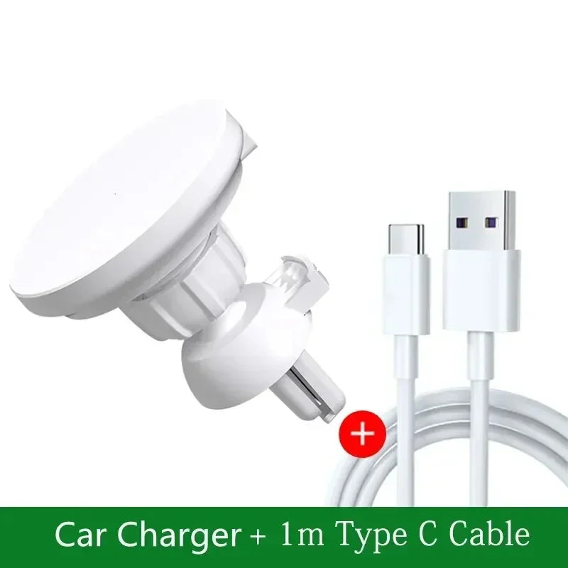 VIKEFON Magnetic Car Wireless Charger For iPhone 12 13 14 15 Pro Max Air Vent Car Phone Holder Stand Fast Car Charging