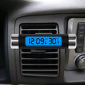 Car Digital LCD Clock Temperature Display Electronic Clock Thermometer Car Automotive Blue Backlight With Clip Car Acces