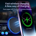 Magnetic Car Wireless Charger RGB For iPhone12 13 14 15 16 17 Pro Max Macsafe Car Phone Holder Stand Mount Fast Charging