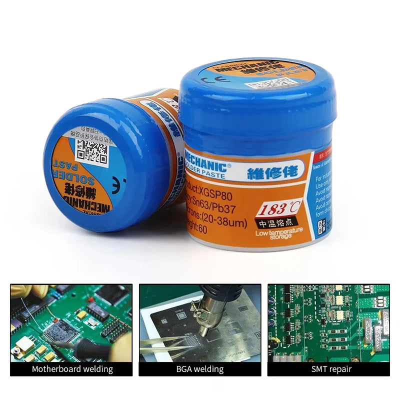 Solder Paste 35g 183Ôäâ Chip Solder Paste Suitable LED PCB Boards Electronic Component Mobile Phone Repair Flux Tool Acc