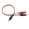 1PCS 2 Alligator Clip to 1 Male/Female DC Power Plug Adapter 25CM Cable DC 5.5*2.1mm Crocodile Test Leads for Electronic
