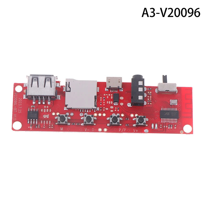 1PC Bluetooth Audio Circuit Board With Wires Bluetooth Module Amplifier Board DIY Bluetooth Module With Charging Port