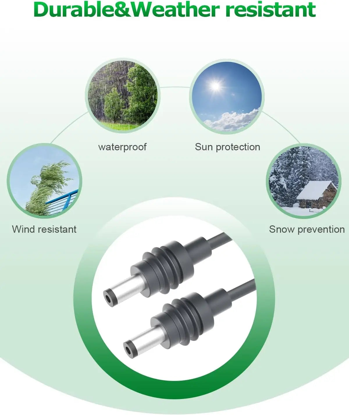 2M 5M 10M Starlink Mini Cable DC to DC Power Cable for Accessories Cord DC to DC Power Cord 5.5 X 2.1mm Outdoor Waterpro
