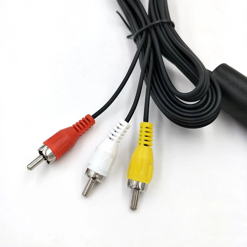 1.8m 3rca Tv Adapter Av Cable Audio Video Cable For Ps2 Ps3 Multimedia Audio Cable Consumer Electronics Accessories