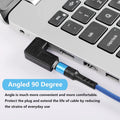 1pc 90 Degree Right Angle USB Type C Male to Mini 5 Pin USB Female Charge Data Sync Adapter Connector For Camera GPS Das