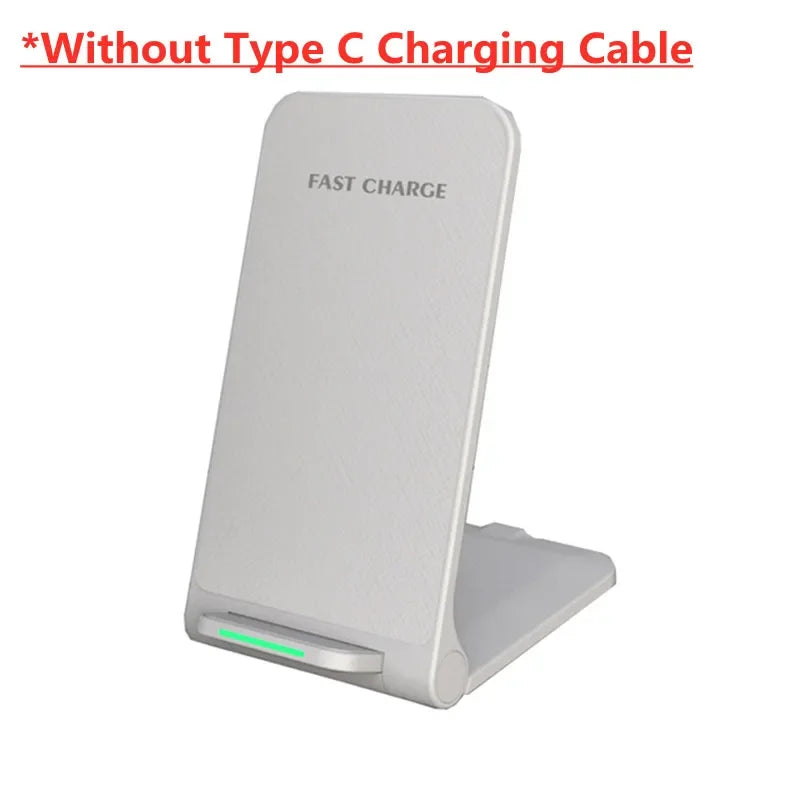 Wireless Charger Station For iPhone 15 14 13 12 11 Pro Max 11 Phone Stand Fast Charging Charger for Samsung Xiaomi Folda