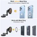 Magnetic Car Wireless Charger Stand Magnet Car Mount Fast Charging Station Phone Holder Bracket For Macsfae iPhone 15 14