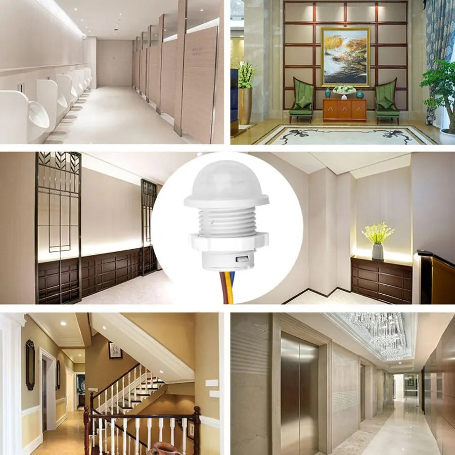 PIR Motion Sensor Detector Smart Switch Home Indoor Outdoor Infrared Light 110V 220V Time Delay Mode Adjust Lighting Swi