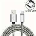 Micro USB Cable Data Sync 2A Fast Charging 1/3/5pcs Nylon Braided Charger Cable For Samsung Huawei HTC Android USB Micro