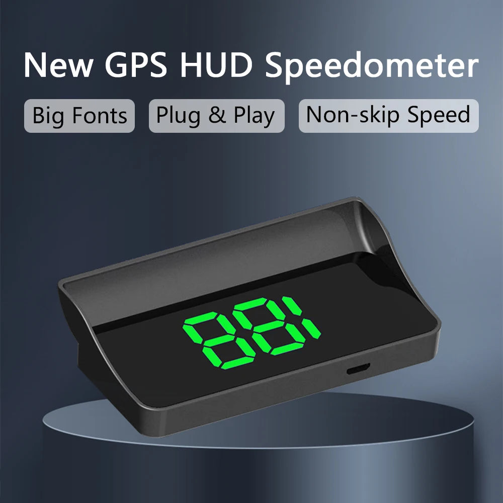 W1 Head Up Display GPS HUD Windshield Projector Digital Speed Green White Light For Car Truck SUV Auto Electronics Acces