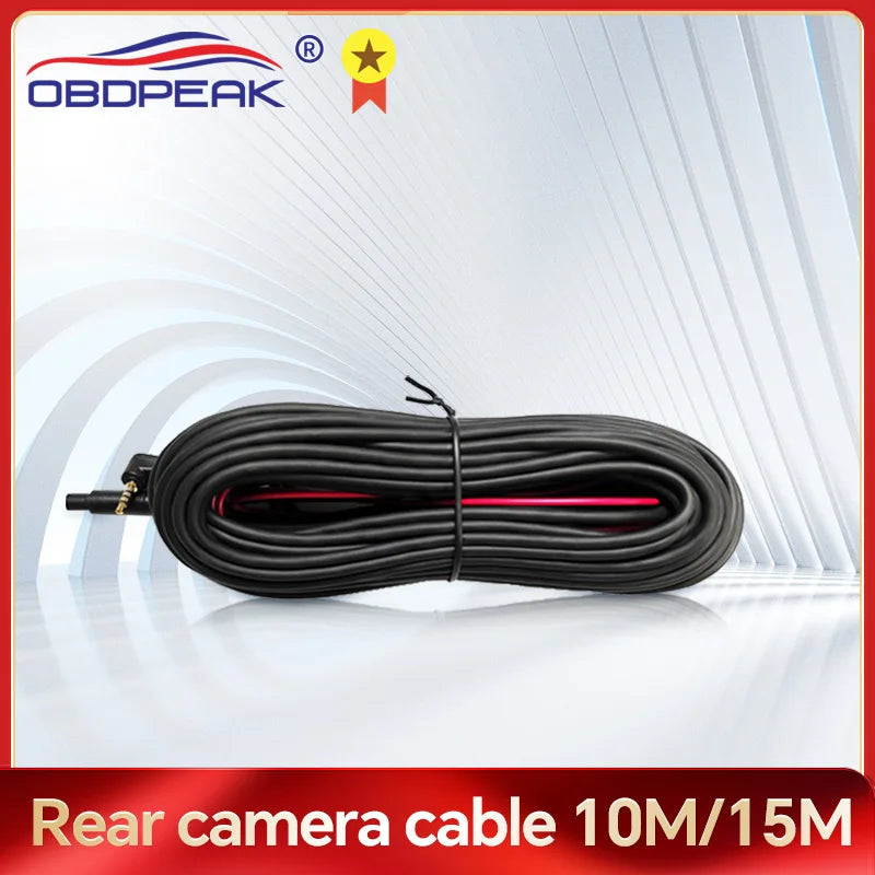 10/15Meters Dash Cam Cable Extension Cable Line Rear View 4 Pin AV Cable Camera Car DC12V Auto Electronics Accessories