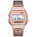 F91W Non-Waterproof Steel Band Watch For Women, Men, Business Clock, Multi-Functional LED Digital Sports Watch, Electron