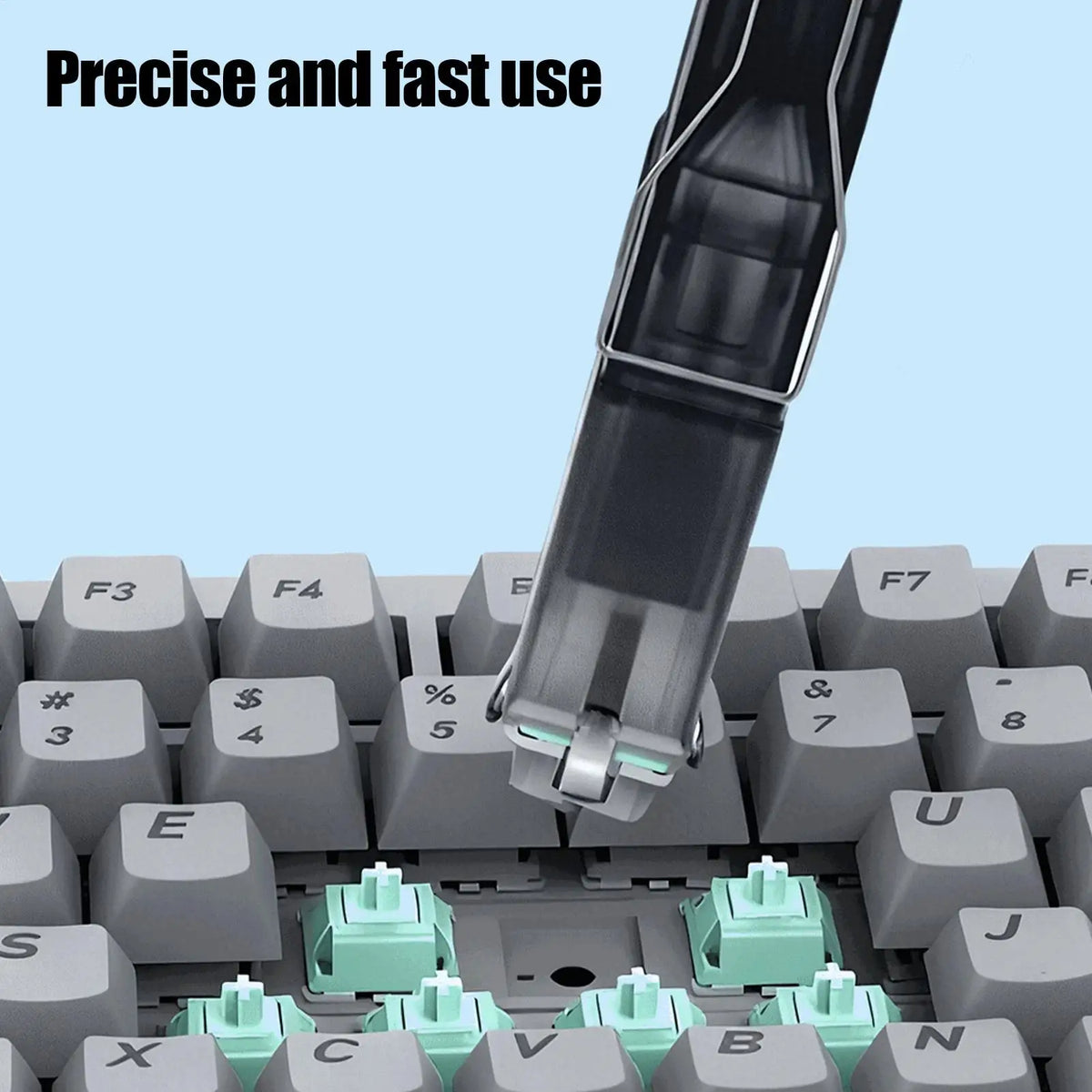 Keycap Puller 2 in 1 Repair Tools with 4-Claw Grip Keycap Removal Tool for Broken Computer Electronic Care Project Works