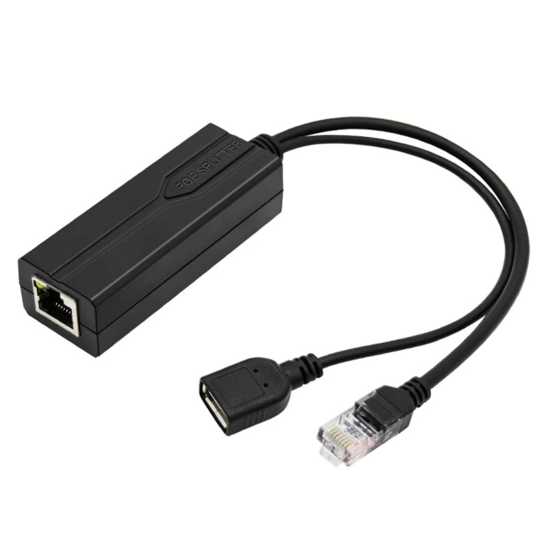 PoE Splitter 48V to 5V 2A USB TYPE A Female Ethernet 802.3af /at for IP Camera tablet Electronic Equipment Power Accesso