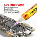 559 Desoldering Braid + NC-559 Flux Paste Syringe Kit, Solder Remover Wire Set for Electronic PCB Component Repair Rewor