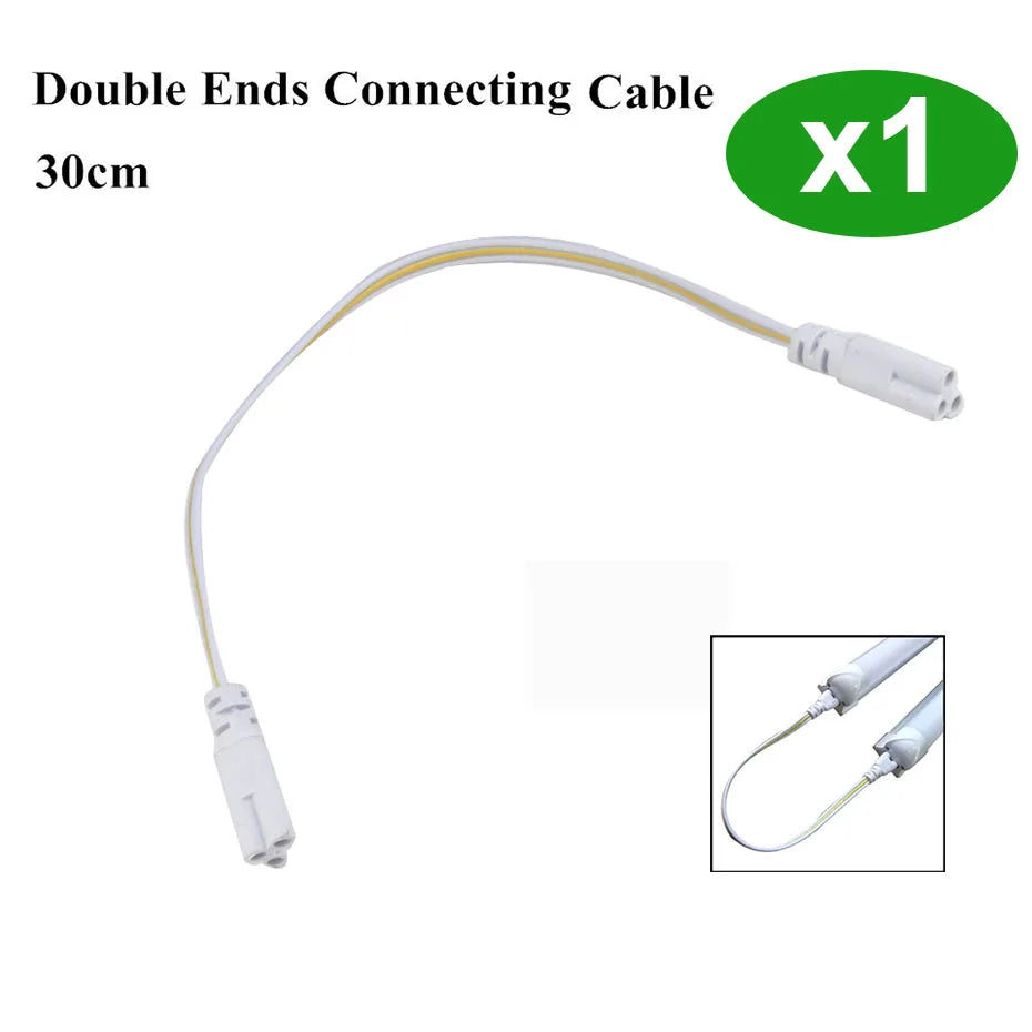 EU US Plug 3Pin Hole T5 T8 LED Tube Power Supply AC Switch Cable 1.8m Charging Extend Wire ON/OFF Connector Lighting Acc