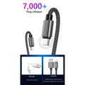 Nylon Data Cable Fast Charger USB A to Type C Charging Cable For Huawei Samsung Android Phone TypeC Charging Device 1M 2