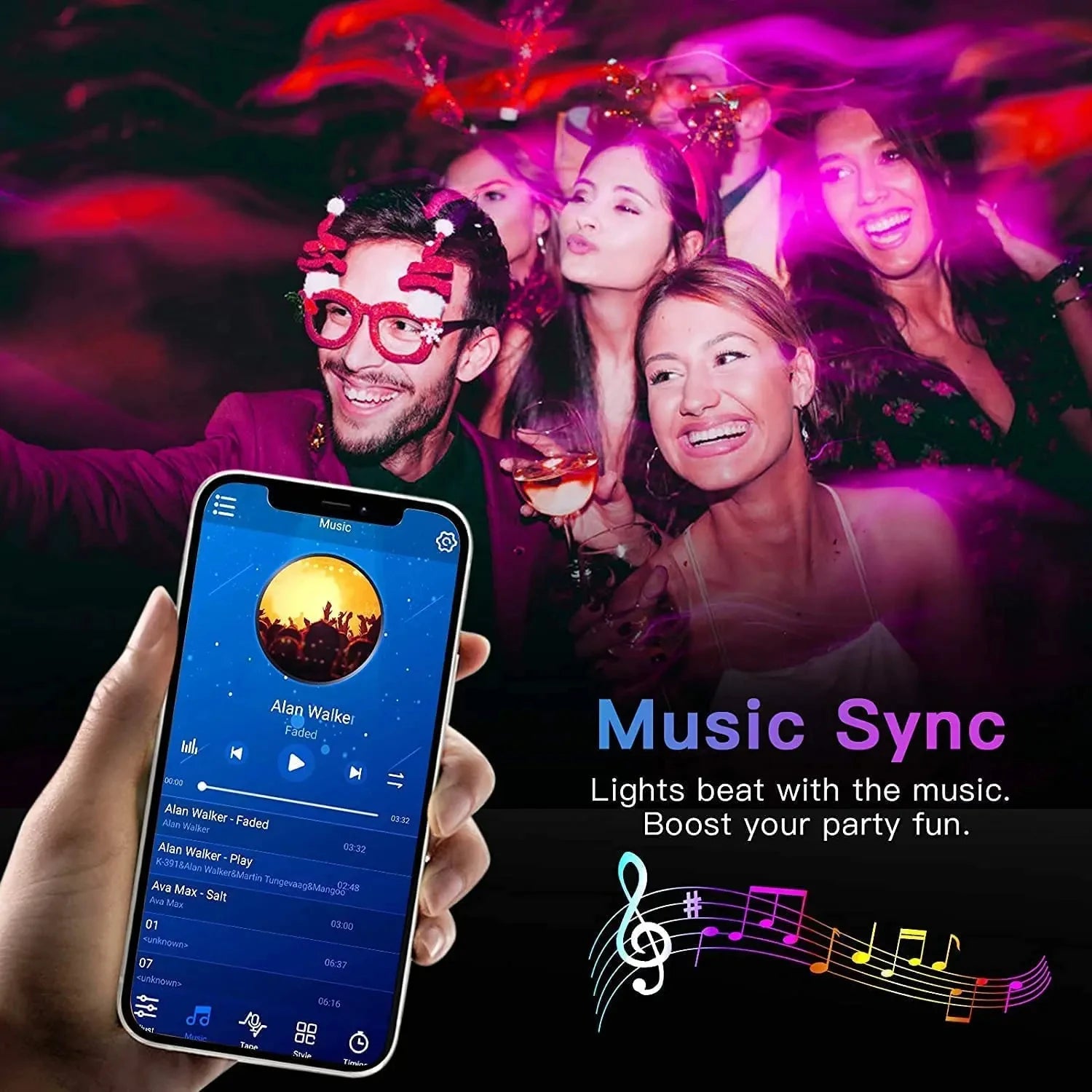 Bluetooth LED Lights Strip 5050 Smart APP Remote Control Flexible Diode Lamp RGB Tape Backlights Game Room Christmas Dec