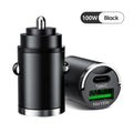 200W mini car charger fast charging for iPhone QC3.0 mini PD USB Type C car mobile phone charger for Xiaomi Samsung Huaw