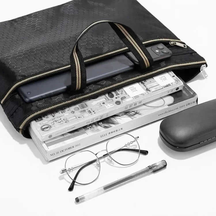 Large Capacity Briefcases Handbag Document Laptop Organize Pack Book Business IPAD Electronic Storage Pouch Supplies Acc