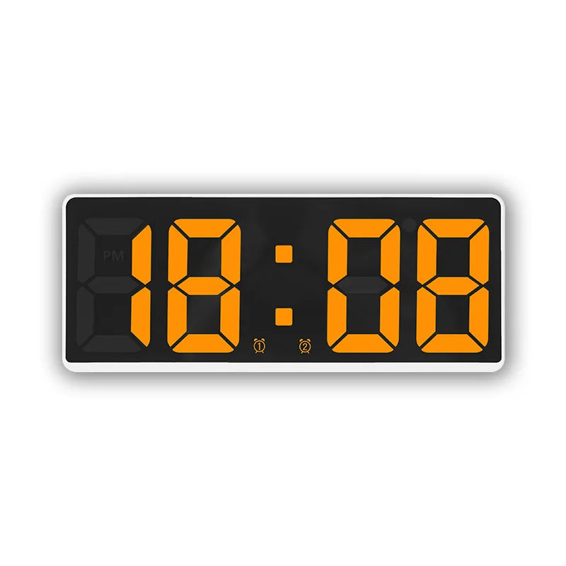 Digital Alarm Clock Voice Control Teperature Snooze Night Mode Desktop Table Clock 12/24H Anti-disturb Funtion LED Clock