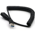 1.5m USB 3.0 Spring Telescopic Extension Cable USB Male to Female Computer Mouse Keyboard U Disk Extension Data Cable