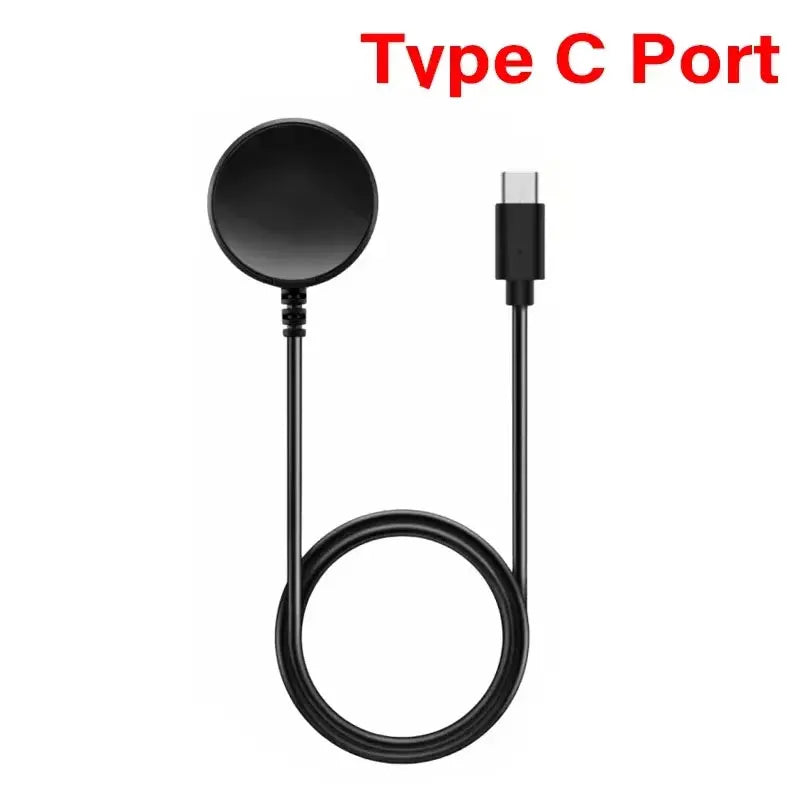 Watch Wireless Charger For Samsung Galaxy Watch 3 4 5 6 7 8 Pro Active 2 Portable USB Type C PD Cable Fast Charging Dock