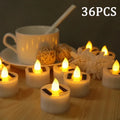 Solar Tea Light Led Candles Flameless Outdoor Waterproof Solar Tea Lights Rechargeable Candles for Party Garden Home Dec