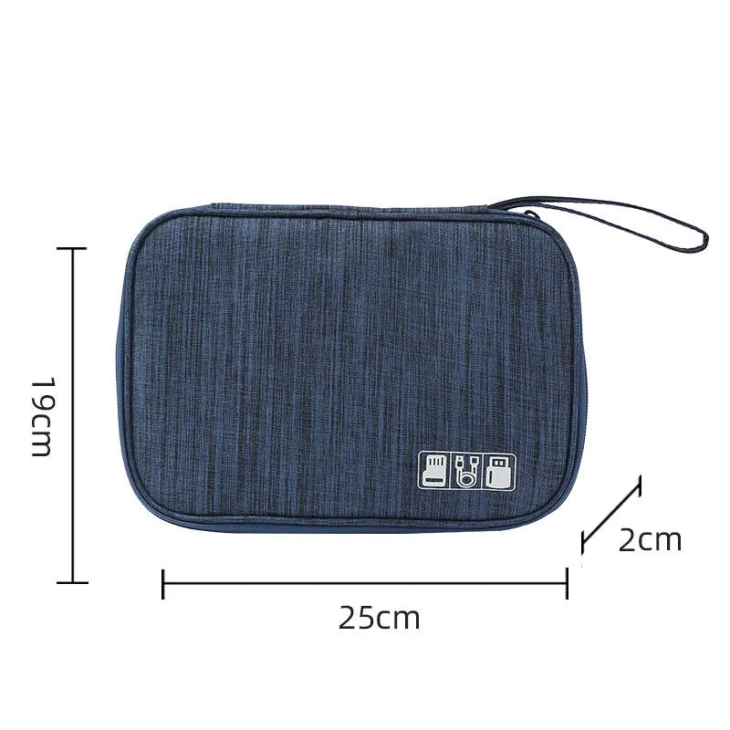 1pcs Portable Phone Cable Storage Bag Electronic Accessory Organizer Bag USB Data Cable Charger Plug Waterproof Organize