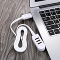 3 In 1 USB Splitter Socket Multi-function Charger Converter USB Port Hub Digital Data Cables Accessories Extension Cable