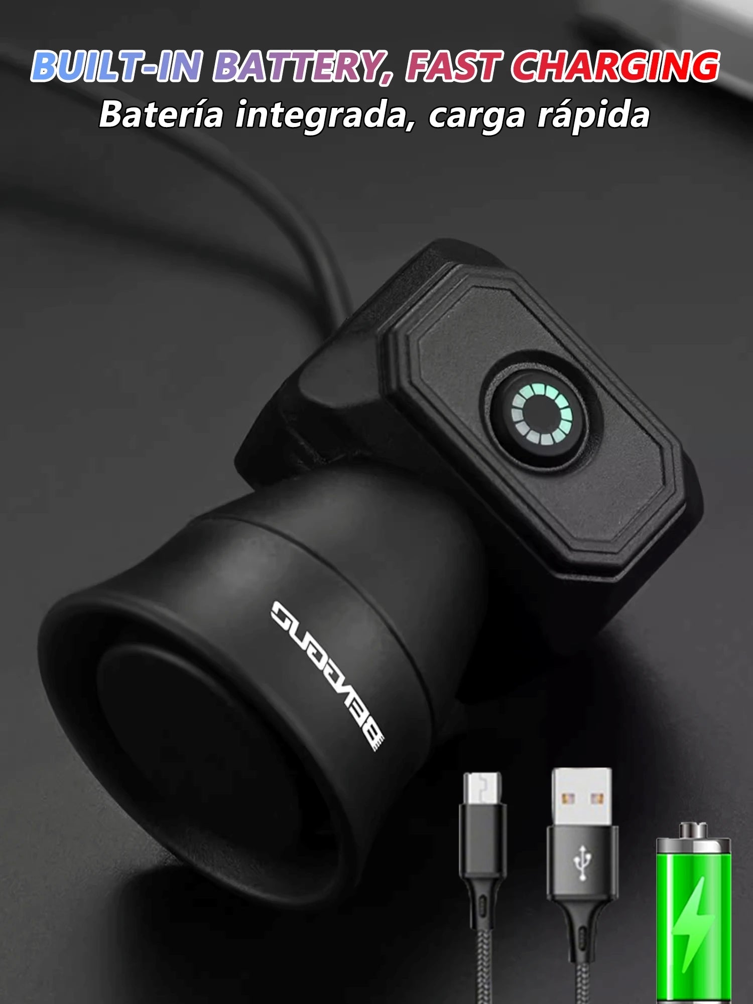 5 Modes Bicycle Horn Mountain Bike Mini Battery Waterproof Electronic Bike Bell Riding Equipment Children's Scooter Acce