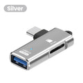 High-Speed 3 in 1 USB 3.0 Type C to TF Card Reader Adapter Memory Card OTG Reader for iPhone 15/16 Huawei PC Laptop