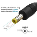 DC 4.0mm X 1.7mm Power Cable with Switch ON/OFF USB Type C Female to DC for 5V Webcam Router, Camera, Mini Fan, DVR, Sca