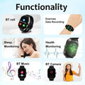 2026 New Men's Smart Watch Women's Gift 2.01inch HD Full Touch Screen Sports Fitness Watch Electronics Bluetooth Talk Sm