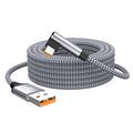 6A USB C Elbow Type C Fast Charge Cable 3m 5m Phone Extend Charging Cable for Samsung Huawei Xiaomi Oppo OnePlus VR Came