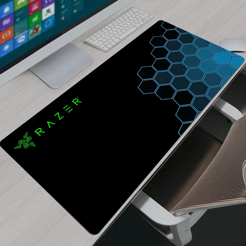 Razer Hexagon Mouse Pad Anime Gaming Accessories XXL Carpet Gamer PC Computer Keyboard Desk Mat Mausepad Office Gifts Mo