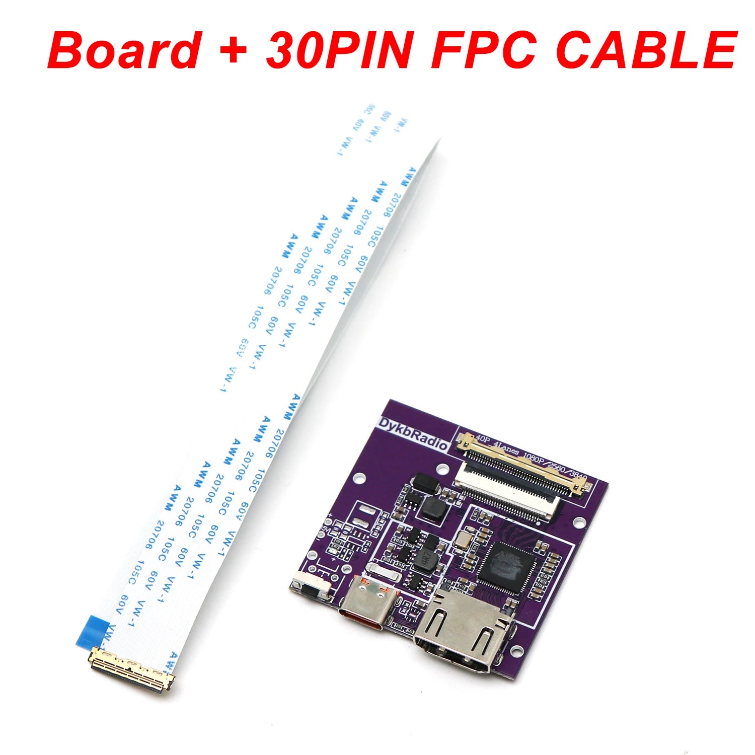 HDMI to EDP Driver Board 30PIN 40PIN 2K 4K 60Hz 120Hz EDP Signal Display Projection for Portable 10-16 inch LCD Panel Mo