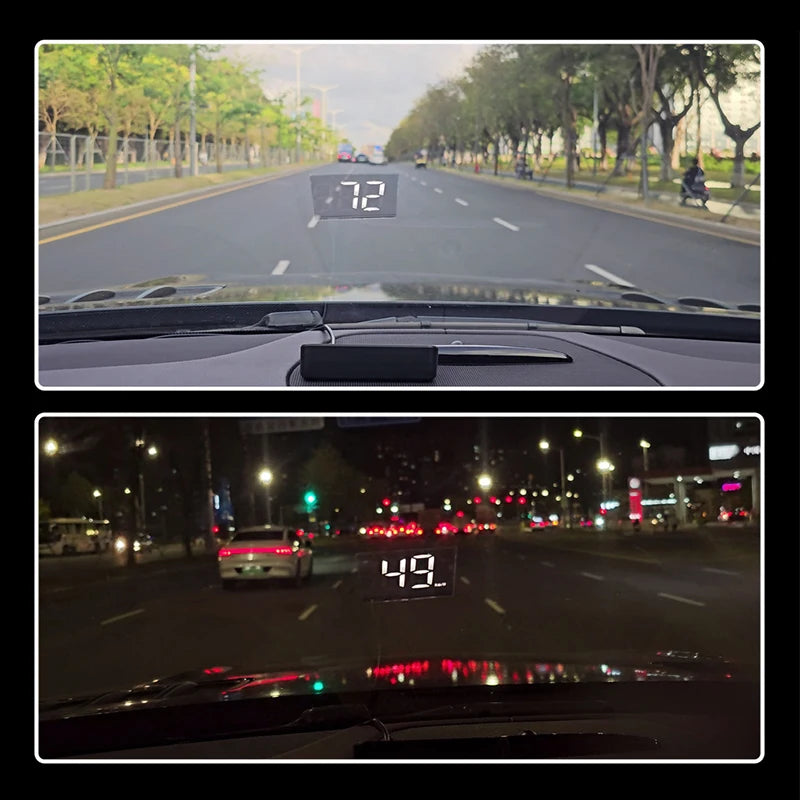 Car Speedometer HUD GPS Head Up Display Digital Speed Meter Windshield Projector For Vehicles Auto Electronics Accessori