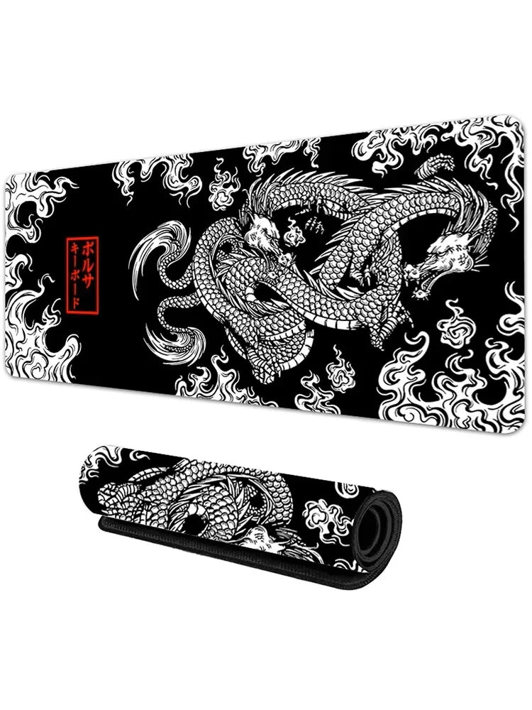 Japanese Dragon Gaming Mousepad Speed Desk Mat Anime Theme Keyboard Gamer Mouse Pad for Esports