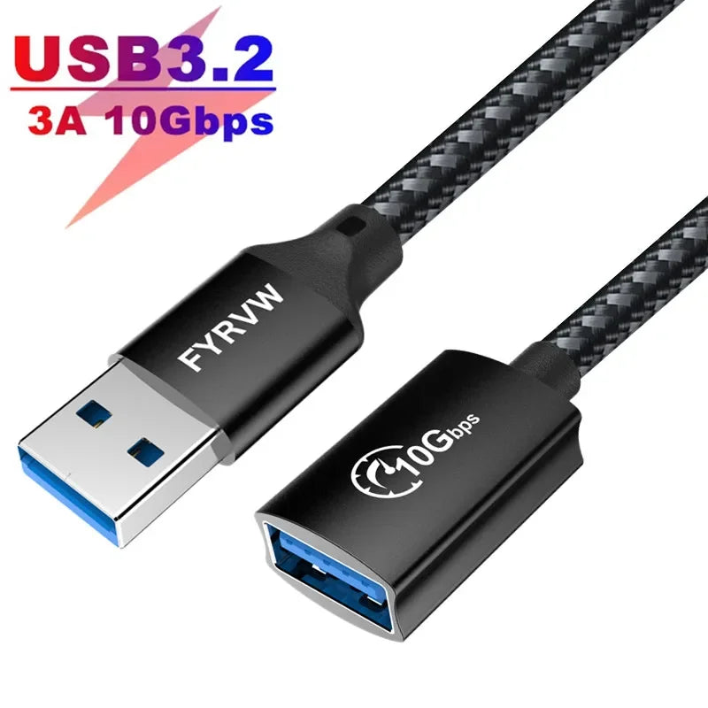 USB3.2 Extender Cable USB C 10Gbps OTG Cable Flash Drive Extension Cable for PC Keyboard Webcam GamePad Data USB OTG HUB