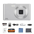 KOMERY 4K Digital Camera 64MP Autofocus Vlogging Camera 18X Digital Zoom 2.8 Inch IPS Screen with Flash Webcam Camera fo